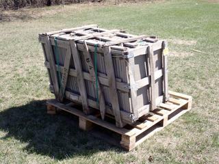 Qty Of 12in X 24in Slate Grey Concrete Slabs **LOCATED IN EDMONTON**