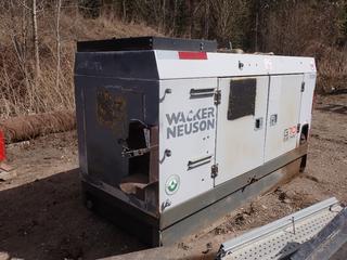 Wacker Neuson G70 58kw 480V 3-Phase Generator c/w John Deere 4.5L Diesel. Showing 7333hrs.  *Note: Buyer Responsible For Removal, Running Condition Unknown* **LOCATED @ 1 SUNSET BOULEVARD, FORT MCMURRAY, AB**