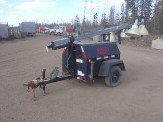 2008 Ingersoll Rand Lightsource A S/A Light Tower c/w Kubota 1.38L Diesel, Pintle Hitch And ST175/80R13 Tires. Showing 33,395hrs. VIN 4FVLSSDAX8U395673 **LOCATED @ 1 SUNSET BOULEVARD, FORT MCMURRAY, AB**