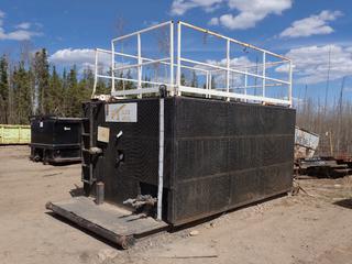 12ft X 100in X 6ft Skid Mounted Liquid Storage Tank w/ 16ft X 8ft Skid *Note: Buyer Responsible For Removal* **LOCATED @ 1 SUNSET BOULEVARD, FORT MCMURRAY, AB**