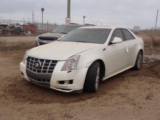 2012 Cadillac CTS 4-Door Coupe c/w 3.0L V6, A/T, Power Sunroof And 235/55R17 Tires. Showing 196,583kms. VIN 1G6DC5E51C0155870 *Note: No Key* **LOCATED AT LOT 2 AB-69, FORT MCMURRAY, AB**