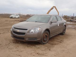2012 Chevrolet Malibu LT 4-Door Sedan c/w A/T And 215/55R17 Tires. VIN 1G1ZC5EUXCF181383 *Note: Engine Top Pan Cover Removed, Minor Rust, No Key, Running Condition Unknown, Buyer Responsible For Removal* **LOCATED AT LOT 2 AB-69, FORT MCMURRAY, AB**