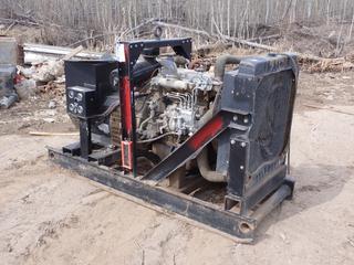 ISUZU Skid Mtd. Genset w/ Diesel Engine *Note: Rad Busted, Running Condition Unknown* **LOCATED @ 1 SUNSET BOULEVARD, FORT MCMURRAY, AB**