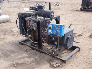 ISUZU Skid Mtd. Genset w/ Diesel Engine. Showing 45,206hrs. *Note: Running Condition Unknown* **LOCATED @ 1 SUNSET BOULEVARD, FORT MCMURRAY, AB**