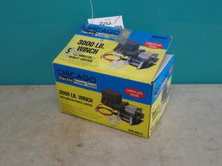 Chicago 12VDC 3000lb Winch w/ Remote *Note: Working Condition Unknown* **LOCATED IN EDMONTON**