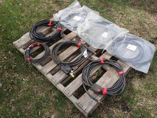 Qty Of Weldcraft TIG Torch Assemblies c/w (3) Miller Power XR Alumafeed Cables **LOCATED IN EDMONTON**