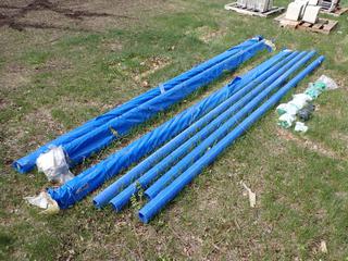 Qty Of (7) Aquatherm GMBT 13ft 3in And (7) 13ft 1 1/2in Pipe c/w Couplers And 90's **LOCATED IN EDMONTON**