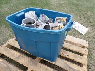 Qty Of Goodyear And Dixon 4in Camlock Couplers w/ 3in Male Adapters **LOCATED IN EDMONTON**