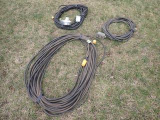 (1) Heavy Duty Electrical Cord w/ Light c/w (2) Heavy Duty Extension Cords **LOCATED IN EDMONTON** 