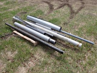 Qty Of 2in PVC, 3in Steel And 4in Sewer Pipe c/w Threaded Rod And Furnace Pipe **LOCATED IN EDMONTON**