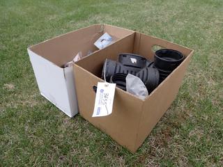 Qty Of Flexible Lines, Gladhand Holder, Bowl Gasket, 3/4in X 1/2in Manifold, Drain Tee's And Assorted Supplies **LOCATED IN EDMONTON**