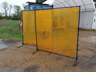 (2) 72in X 72in Vinyl Curtain Welding Screens **LOCATED @ EDMONTON YARD**