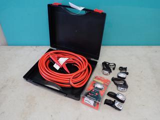 Unused Booster Cables c/w Case And Qty Of LED Lights **LOCATED @ EDMONTON YARD**