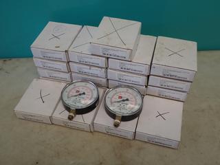 Qty Of 300PSI Air/Water Gauges **LOCATED @ EDMONTON YARD**