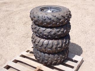 (2) Maxxis M978 AT25X10-12 ATV Tires w/ Rims c/w (2) Maxxis M975 AT25X8-12 ATV Tires w/ Rims **LOCATED @ EDMONTON YARD**