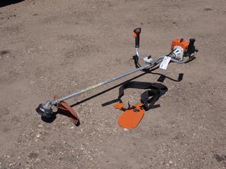 STIHL FS 250 Brushcutter w/ 40.2cc Gas Engine And Harness **LOCATED @ EDMONTON YARD**