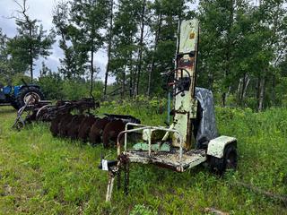 General 550 Dig-R-Mobile S/A Portable Auger Drill C/w Acme 1-Cyl Gas Engine, 2in Ball Hitch And 20.5x8.0-10 Tires *Note: Buyer Responsible For Removal*  **LOCATED NEAR COLD LAKE, AB FOR MORE INFO CONTACT KIRK @780-826-8558**