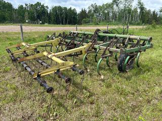 John Deere C20 Cultivator C/w Degelman Finishing Harrow, Hyd Raise and Lower. SN 64040 *Note: Buyer Responsible For Removal* **LOCATED NEAR COLD LAKE, AB FOR MORE INFO CONTACT KIRK @780-826-8558**