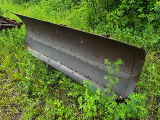 8ft Pin On Plow C/w Manual Angle Adjustment *Note: Buyer Responsible For Removal* **LOCATED NEAR COLD LAKE, AB FOR MORE INFO CONTACT KIRK @780-826-8558**