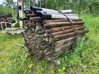 Qnty Of Fence Posts *Note: Buyer Responsible For Removal* **LOCATED NEAR COLD LAKE, AB FOR MORE INFO CONTACT KIRK @780-826-8558**