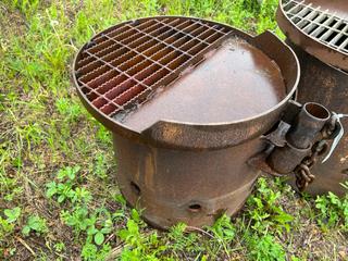 24in Steel Fire Pit C/w Swing Away Grill *Note: Buyer Responsible For Removal* **LOCATED NEAR COLD LAKE, AB FOR MORE INFO CONTACT KIRK @780-826-8558**