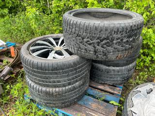 (4) Pirelli 295/40R20 Winter Tires c/w Touren 20 X 8.5J Multi-Spoke Alloy Wheels, Multi-Bolt Pattern *Note: Buyer Responsible For Removal* **LOCATED NEAR COLD LAKE, AB FOR MORE INFO CONTACT KIRK @780-826-8558**