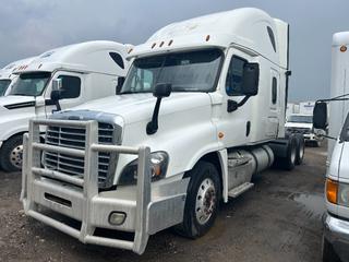 2016 Freightliner Cascadia PX125064S T/A Sleeper Truck Tractor C/w Detroit DD15, 12-Spd, 40,000 LB Rears. VIN 1FUJGLD57GLHG7125 *Note:  Unable To Confirm Mileage, Requires Batteries* *Located In Rockyview County, AB*