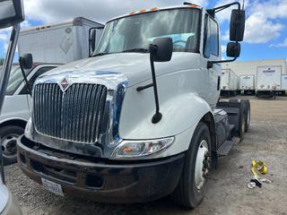 2007 International 8600 SBA 6x4 T/A Truck Tractor c/w Mercedes-Benz MBE4000 Diesel Engine, Eaton Fuller 10 Spd Manual Transmission, Engine Brake, Locking Differential, Air Ride Suspension, Air Slide 5th Wheel, Dual Fuel Tanks, 11R22.5 Tires, Showing 913,956 Kms (Last Recorded), VIN 1HSHXAHR57J487134 *Note: REQUIRES NEW BATTERIES* *Located In Delta, BC*