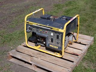 Wacker Neuson GS5.6 120/240V Generator w/ Honda GX340 11.0 Engine. SN 5178172 *Note: Air Filter And 120V Plugs Changed Approx. 2 Months Ago As Per Consignor* **LOCATED @ EDMONTON YARD**