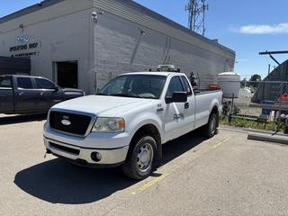 2007 Ford F-150 XLT Regular Cab 4x4 Pickup c/w 5.4L Triton, V8, A/T, Headache Rack And P245/70R17 Tires. Showing 241,418 Kms. VIN 1FTVF14567NA51127  *Note: Transmissions Issues* **Located In Okotoks, AB**