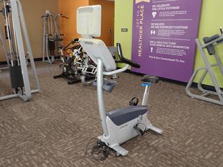 Precor UBK 800 Series Commercial Upright Bike. SN AYZGK09150023