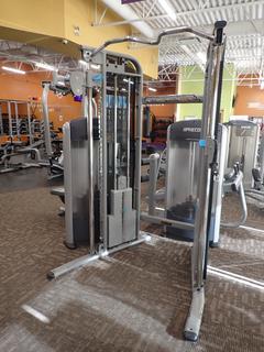 Precor FTS Glide Functional Trainer Machine w/(2) 200lb Weight Stacks. SN ANCDI18150069
