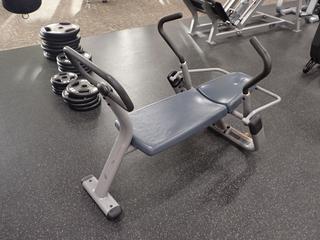 Precor AB-X100 Abdominal Trainer Bench. SN BC89L19140108