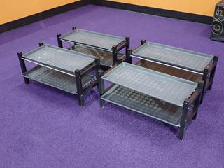 Qty Of (4) 12in X 31in X 14in Shoe Racks