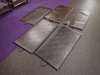 Qty Of (5) 46in X 24in Padded Mats