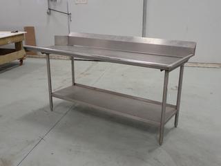 Quest 7ft X 32in X 42in Stainless Commercial Utility Table 