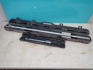 Procore 100-600ft-lb 3/4in Torque Wrench c/w Gearwrench 20-100ft-lb 3/8in Torque Wrench **Located @ Edmonton Yard**