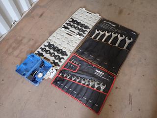 Procore 6pc 1 3/8in - 2in Wrench Set c/w Sunex 14pc Angle Wrench Set, Titan Crowfoot Metric And Standard Wrench Set And Dial Indicator Set **Located @ Edmonton Yard**