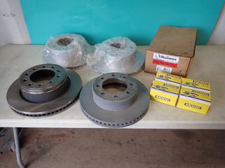 Unused NuGeon 99-17750B Brake Caliper c/w (2) Unused K500138 And (2) K500176 Moog Ball Joints And (4) Unused Brake Drums To Fit Ram Pickups **Located @ Edmonton Yard**