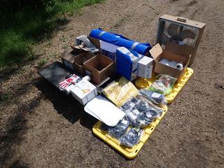 3-Spd Fan, Roll Of Blue Vapor Barrier, Gloves, Ear Plugs, Rain Gear And Assorted Supplies **Located @ Edmonton Yard**
