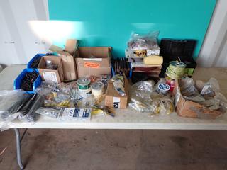 Qty Of Bolts, Washers, Nuts, Screws, Grease Fittings, Wheel Lugs And Assorted Supplies **Located @ Edmonton Yard**