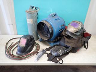 Oxy/Acetylene Hose, Speedglas 3M Welding Helmet, Gullco 115V Rod Stabilizer Oven And Ventilation Fan **Located @ Edmonton Yard**