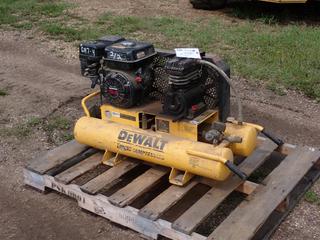 Dewalt D55270 8-Gal Portable Air Compressor c/w Honda GX150 5.5hp Engine. SN 2501014024 *Note: Tire Flat* **Located @ Edmonton Yard**