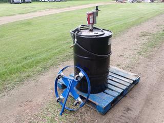 Drum Dolly And Alemite Ram Pneumatic Oil Pump **Located @ Edmonton Yard**