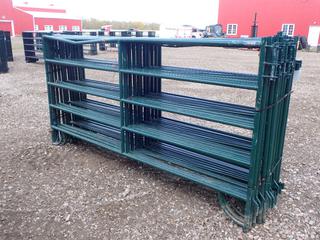 Qty Of (15) 9 1/2ft X 5ft Fence Panels *Note: Some Dented* **Located Near Redwater, AB**