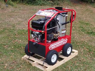Unused Magnum 4000 Series Gold 4000PSI Hot Water Pressure Washer c/w 15hp Gas Motor, 12V, Diesel Fired Burner And Electronic Ignition. SN 263689 **Located @ Edmonton Yard**