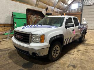 2008 GMC Sierra 1500 SLE 4X4 Extended Cab Pickup c/w 4.8L V8, A/T And 245/70R17 Tires. Showing 100,377 KMS VIN 2GTEK13C481307795 *Note: Engine Light On* **Located @ Fort McMurray Airport**