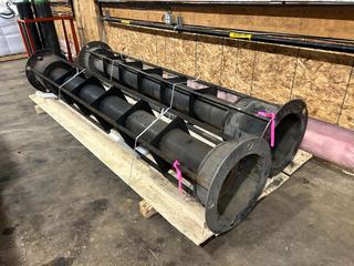 (2) Hyd Broom Axles c/w 130in Long **Located @ Fort McMurray Airport**