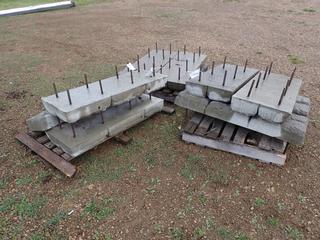 Qty Of (9) 46in X 18in X 5in Concrete Landscaping Blocks **Located @ Edmonton Yard**