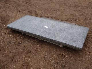 7ft X 3ft X 3in Granite Decorative Rock **Located @ Edmonton Yard**